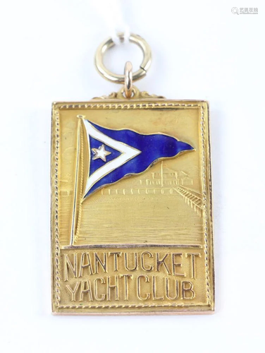 10k Gold Nantucket Yacht Club Medal