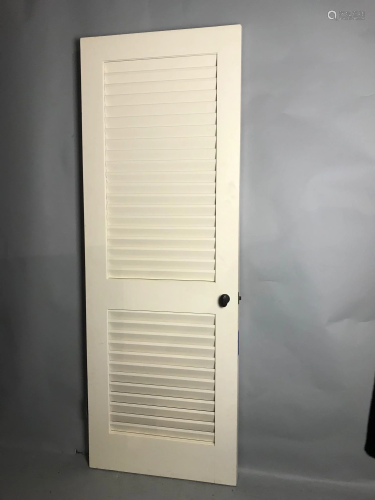 Custom Painted Wood Shutter Door