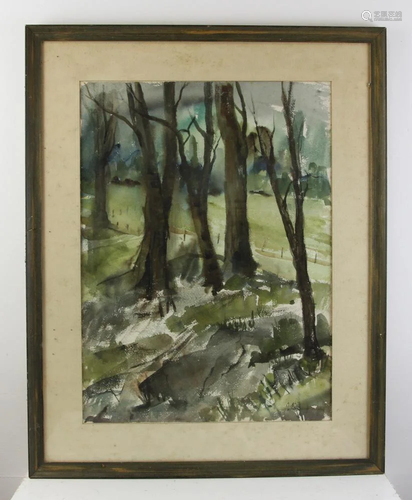 Dori Currier, Clean Woods, Watercolor