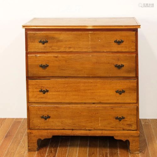 Early Pine Four Drawer Chest