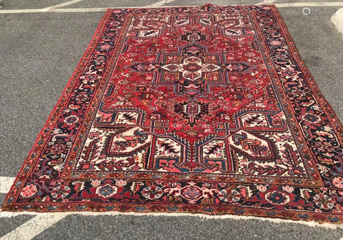 Antique Persian Heriz Rug