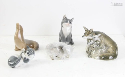 Royal Copenhagen Porcelain Animals