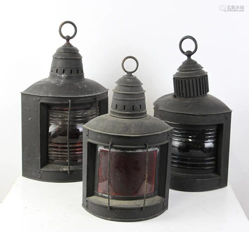 Three Nautical Lanterns