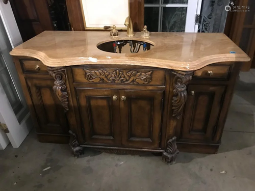 Fancy Marble Top Vanity