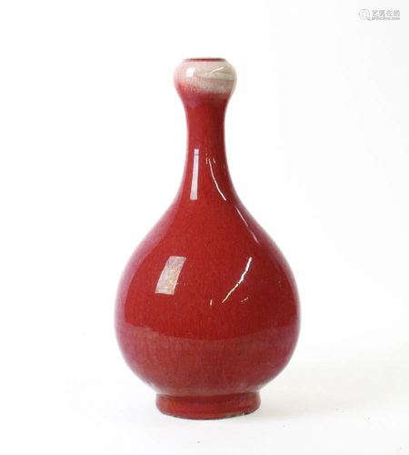 Chinese Ox Blood Red Vase