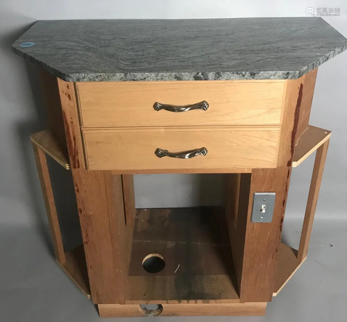 Marble Top Bar Cabinet