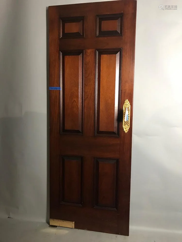 Custom Solid Mahogany Raised Panel Door