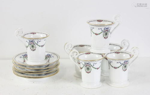 Spode/Tiffany and Co Demitasse Cups and Saucers
