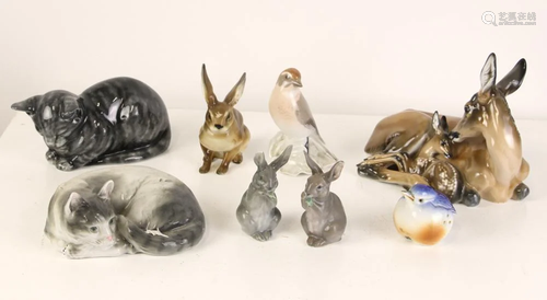 Group of Porcelain Animals