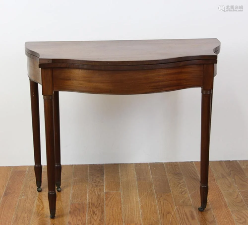 Early Federal Mahogany Card Table