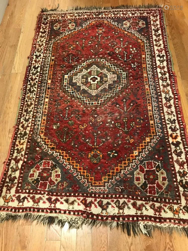 Antique Persian Shiraz Rug