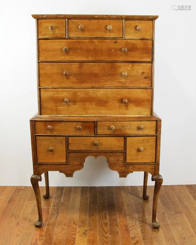 Early Connecticut Queen Anne Highboy