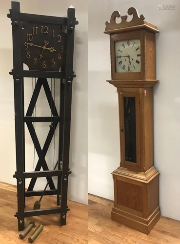 Period Arts and Crafts Grandfather Clock