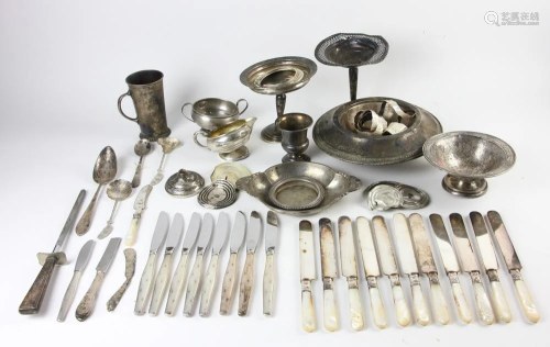 Group of Sterling Silver Flatware and Bowls