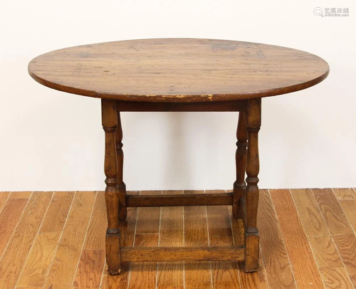 18thC New England Oval Tavern Table