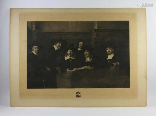 Print of Rembrandt and the Doctor