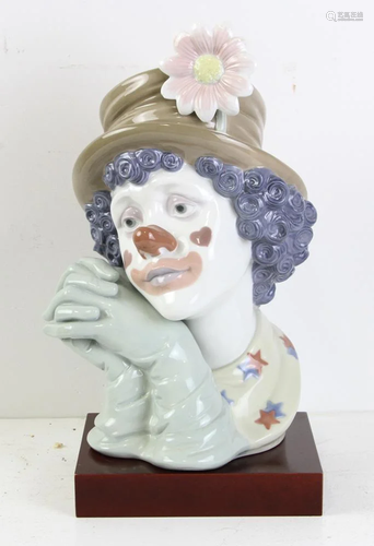 Lladro Porcelain Clown Figure