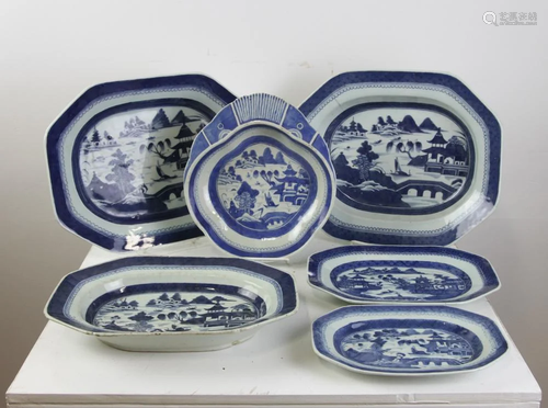 Group of 19thC Chinese Canton Porcelain