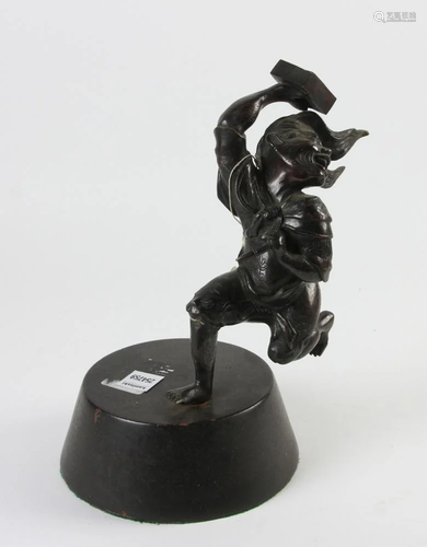 Old Japanese Bronze Warrior