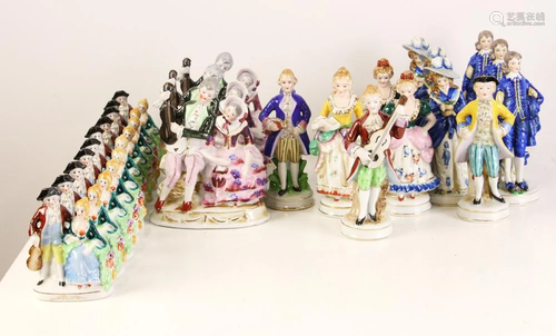 Group of Occupied Japan Porcelain Figurines