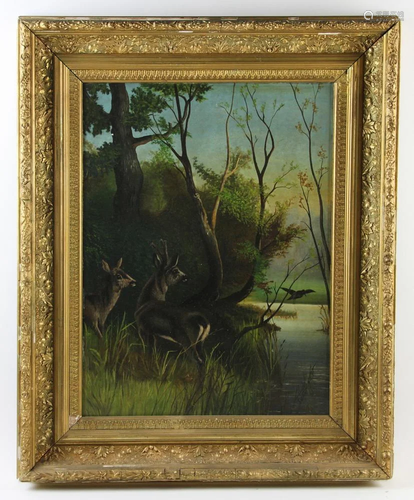 Gurney Signed, Landscape, Oil on Board