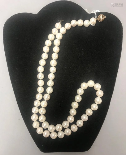 Fine Mabe South Sea Pearl Necklace