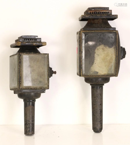 Two Stagecoach Lamps