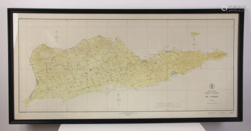 Map of West Indies, St Croix, Virgin Islands