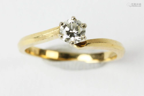 Ladies Diamond and 14k Engagement Ring