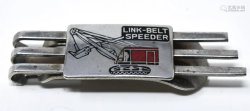 NI Vintage Link-Belt Speeder Money Clip