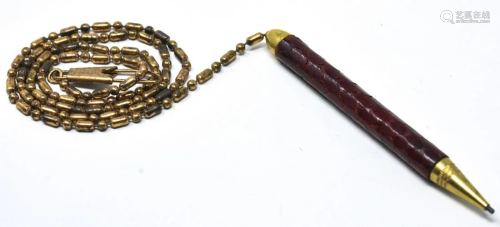 C 1940 Vintage Mechanical Pencil Necklace
