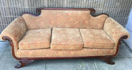 Empire Style Claw Foot Sofa