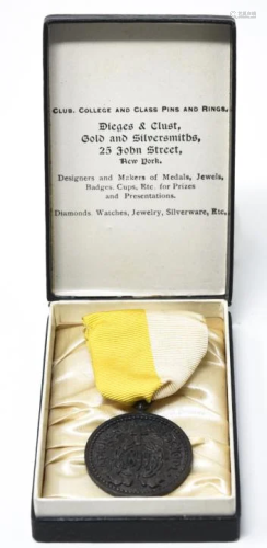 VN Antique 19th C Bronze Summer School Medal