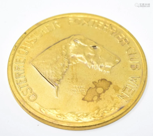 AN Antique Medal for Fox Terrier Club