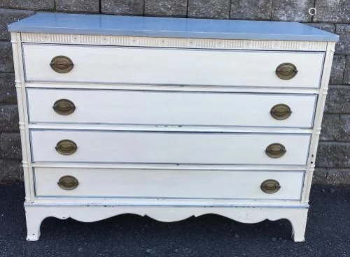Shabby Chic French Provincial White Washed Bure…