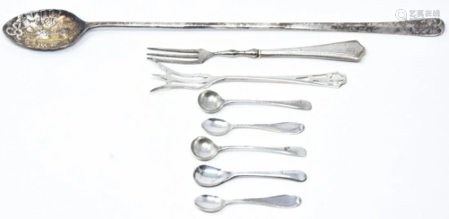 Mixed Lot Sterling & Silver Plate Spoons / Forks