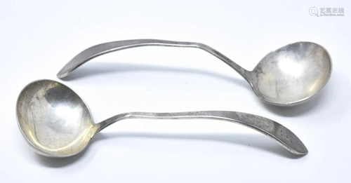 2 Sterling Silver Soup Spoons