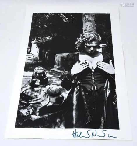 Helmut Newton Pere Lachaise, Tomb of Talma Signed