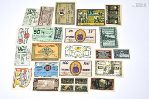 Collection of Early 20th C German Banknotes
