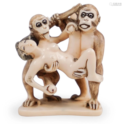 Erotic Monkey Netsuke