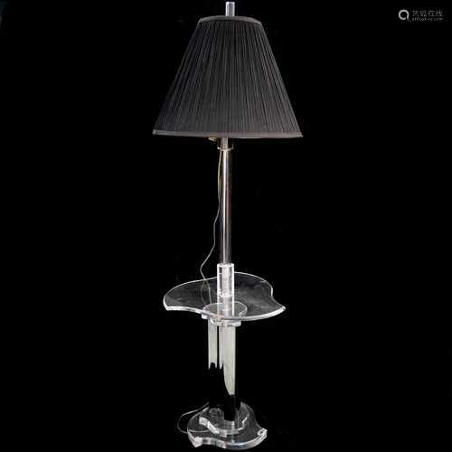 Lucite Floor Lamp