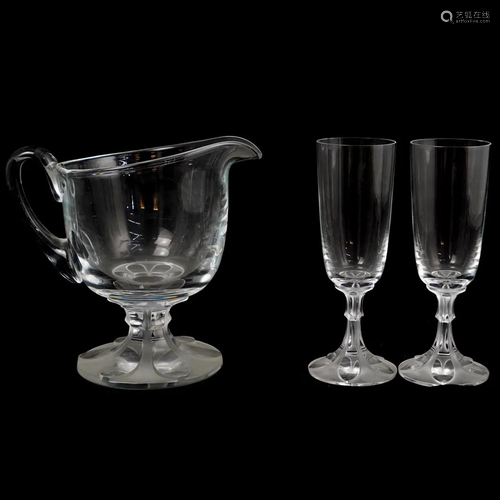 (3 Pc) Lalique Crystal 