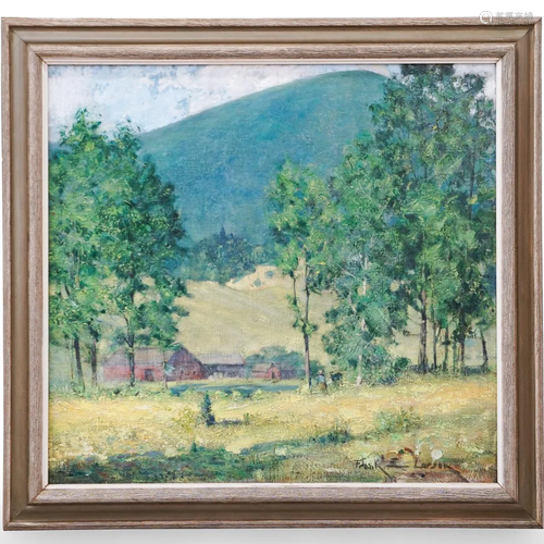 Frank Larson (American) Signed Landscape Painting