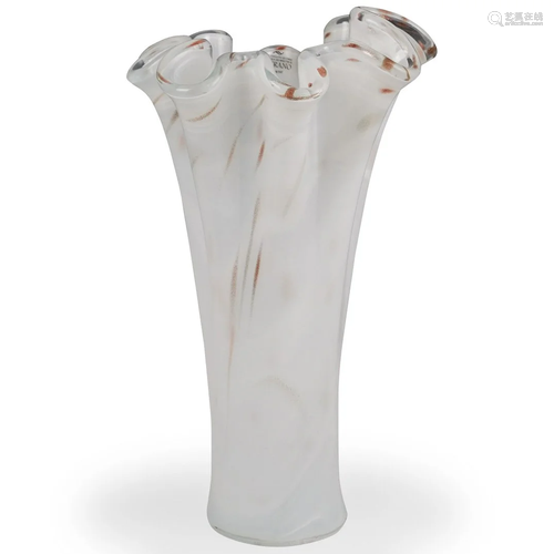 Murano Glass Handkerchief Vase