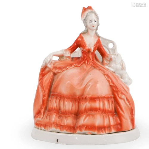 German Porcelain Figurine Lamp