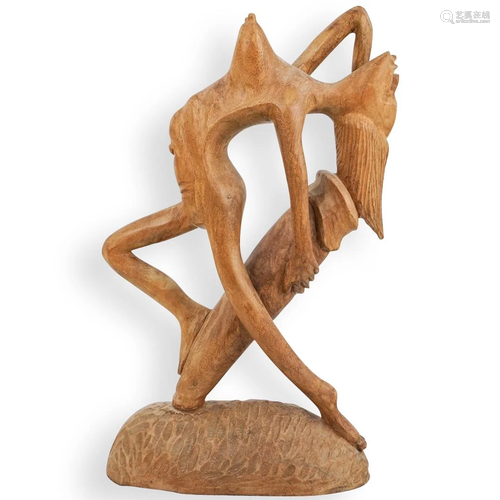 African Carved Nude Sculpture