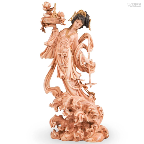 Chinese Carved Bone Figural Statue