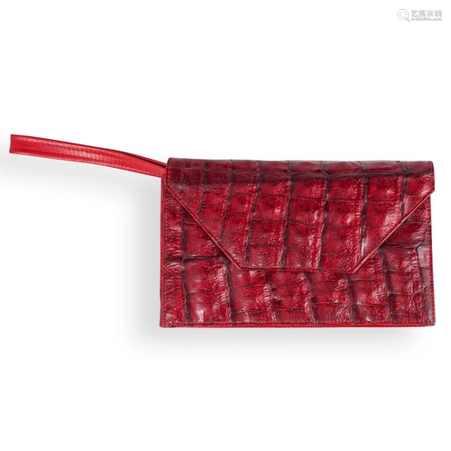 Vintage Crocodile Clutch