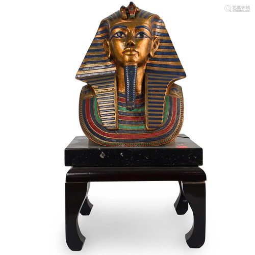 King Tut Ceramic Bust