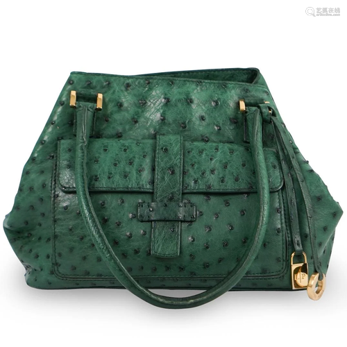 Loro Piana Ostrich Green Bag